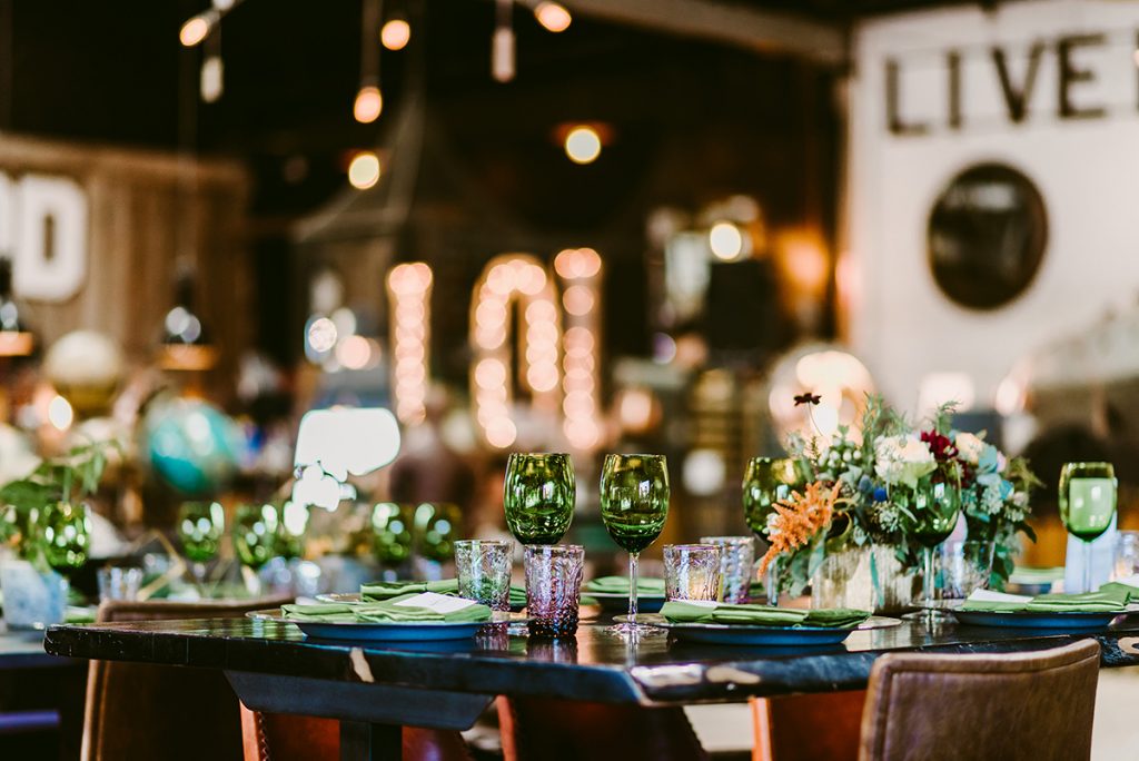 Aja+Steve funky boho chic wedding at Big Daddy's Antiques in LA by Anything But Gray Events.