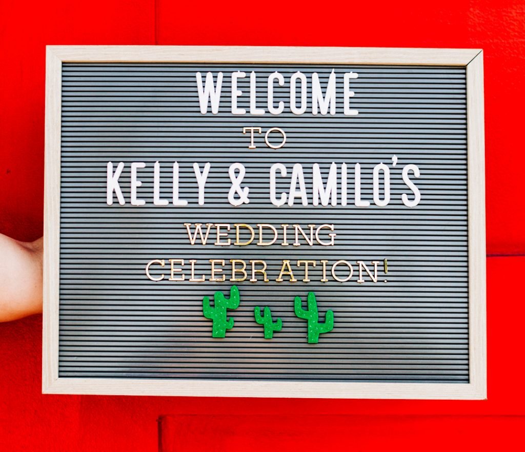 wedding sign red doors