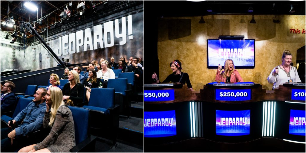 people sitting in jeopardy audience