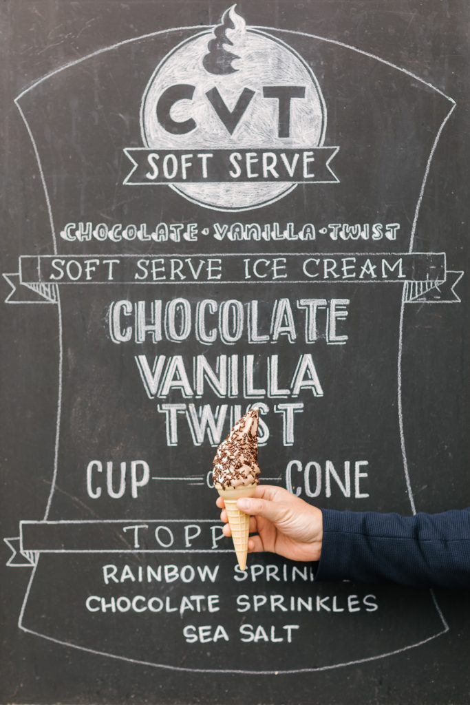 cvt soft serve ice cream cone