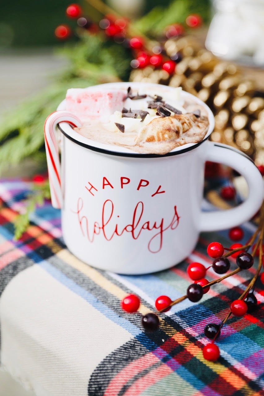 happy holiday hot chocolate
