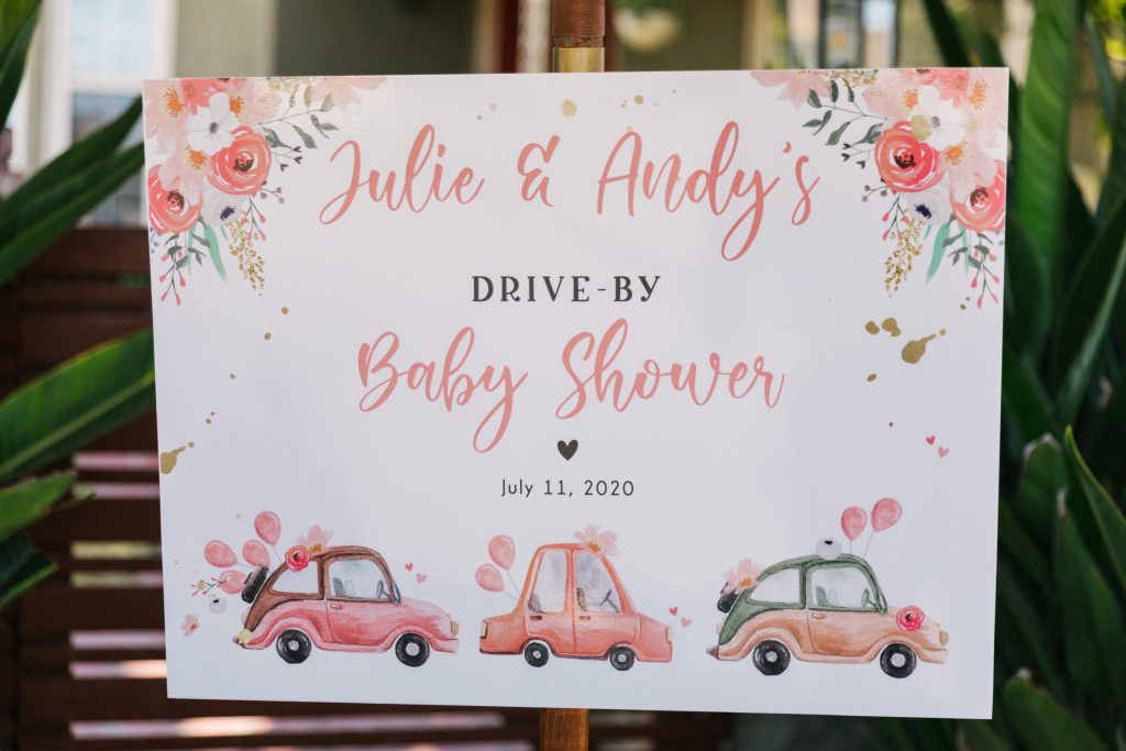 covid drive by baby shower