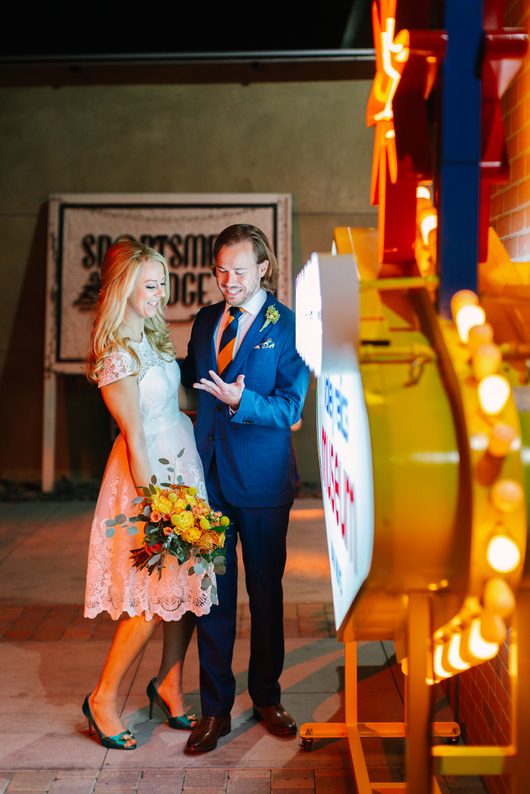 Eclectic Charm Wedding at The Valley Relics Museum - bride and groom